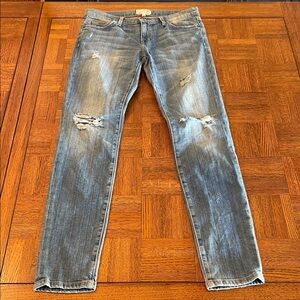Current/Elliott Distressed Blue skinny Jeans size 27